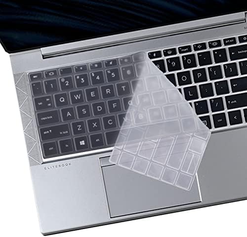 UUONDO Keyboard Cover Skin for 14 HP EliteBook 840 G8 G7/HP EliteBook 845 G8 G7 14 inch Laptop, 2023 2022 2021 New HP Elitbook 14 Keyboard Protector Cover Skin-Clear